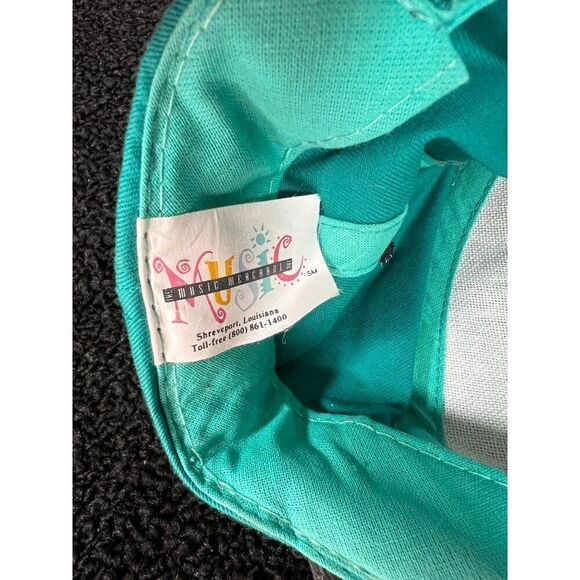 Vintage Mark Chesnutt Green & Gray Baseball Cap Adjustable Snapback O1 - Picture 4 of 4